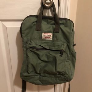 Small green backpack